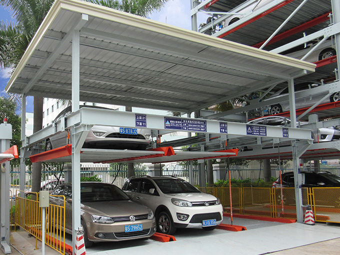 小區(qū)地下室雙層機(jī)械停車庫 室外幾層立體停車設(shè)備 解決停車難